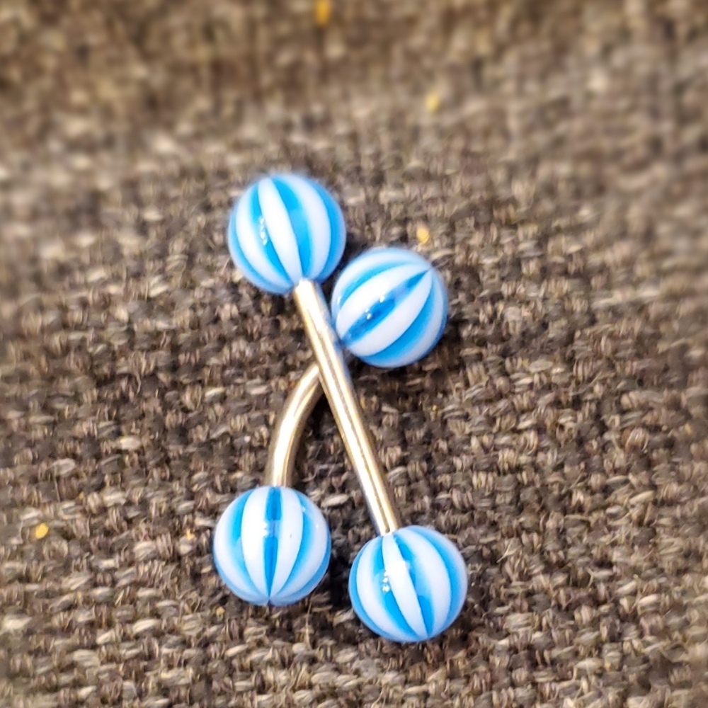 Pair of matching piercings